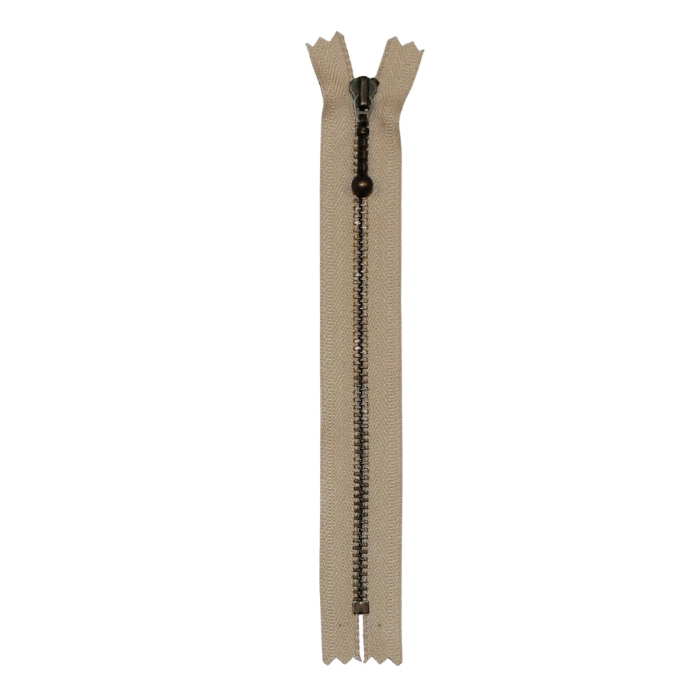 確認　16cm zipper YKK Fixed Zipper Antique Brass 4 mm 23 cm - Buy Today